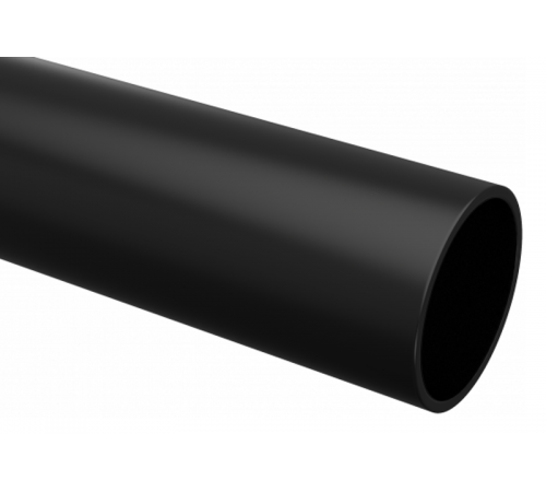 Труба гладкая ПВХ жесткая d25 мм (2 м) (50 м/уп) черная  trg-25b-2m  EKF