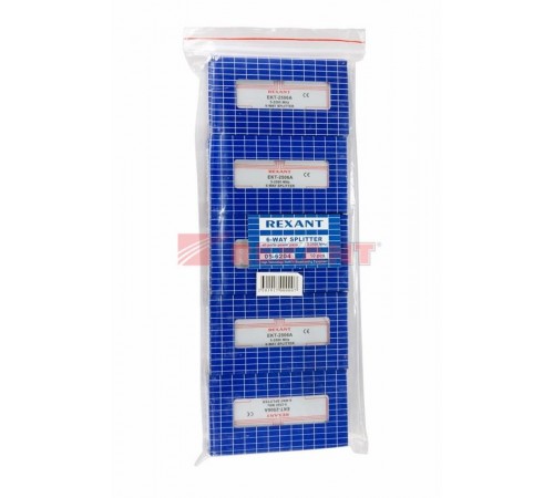 ДЕЛИТЕЛЬ  ТВ х 6 под F разъём 5-2500 МГц "СПУТНИК"  05-6204  REXANT