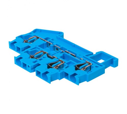 Колодка клеммная пружинная двойная JXB-ST-2.5 26А синяя EKF  plc-jxb-st-2.5-4-2-blue  EKF