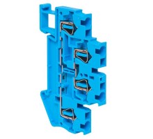 Колодка клеммная пружинная двойная JXB-ST-2.5 26А синяя EKF  plc-jxb-st-2.5-4-2-blue  EKF