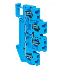 Колодка клеммная пружинная двойная JXB-ST-2.5 26А синяя EKF  plc-jxb-st-2.5-4-2-blue  EKF