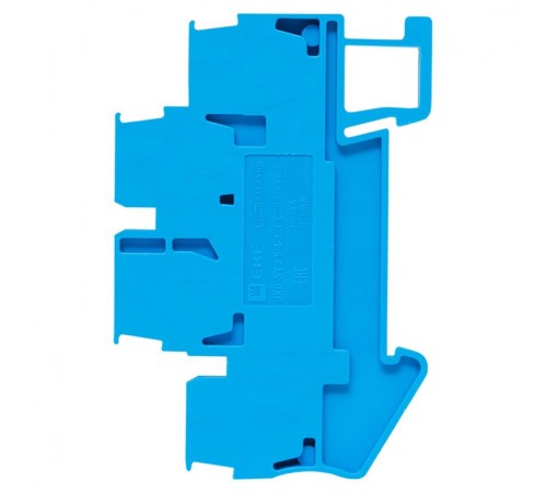 Колодка клеммная пружинная двойная JXB-ST-2.5 26А синяя EKF  plc-jxb-st-2.5-4-2-blue  EKF