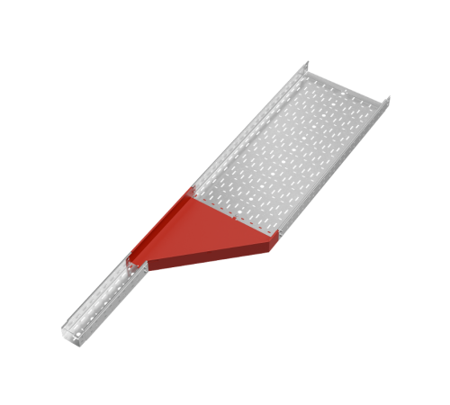 Переходник правый 80х100-500 мм "ПЛЮС" HD  PDplus80-100-500-R HD   КМ-профиль