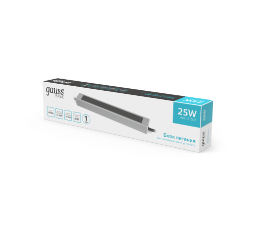 Блок питания Basic 12V 25W IP67 1/80  BT521  Gauss