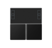 Набор накладок для 4093KRMSTD; термопласт; черный матовый  A4093TSASWM  Jung