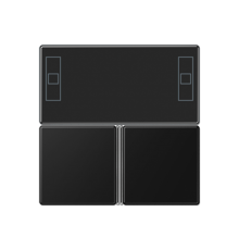 Набор накладок для 4093KRMSTD; термопласт; черный матовый  A4093TSASWM  Jung