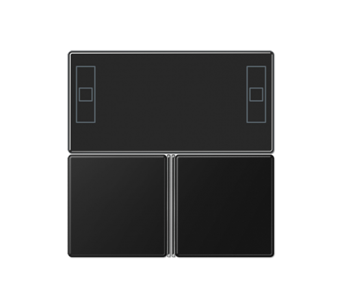 Набор накладок для 4093KRMSTD; термопласт; черный матовый  A4093TSASWM  Jung