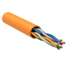 ххххВитая пара U/UTP 5E 24AWG 4PR LSZH 1м оран. 305м РФ   BC1-C5E04-127-305-R-G  GENERICA