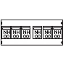 Пластрон для 6 NH00 3ряда/2 рейки  AG84  ABB