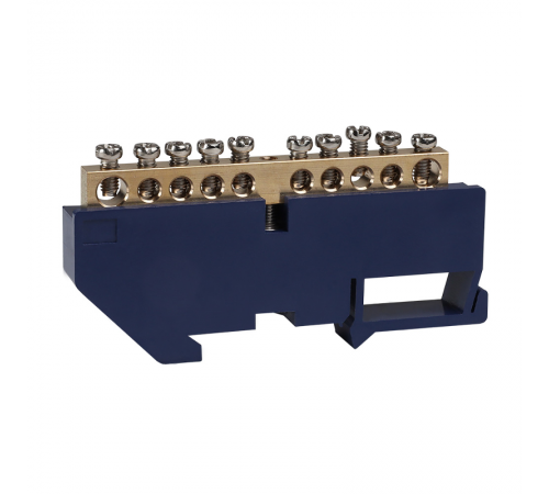 Шина нулевая с изолятором OptiKit  BB-D-N-DIN-22-8х12 синий  277872  КЭАЗ