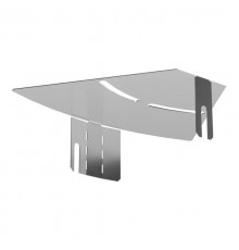 Крышка угла горизонтального изменяемого 0-45 градусов Стандарт INOX (AISI 304) 150  PR16.3607  Промрукав