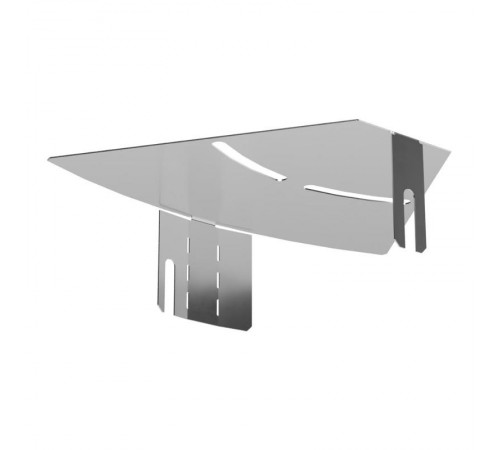 Крышка угла горизонтального изменяемого 0-45 градусов Стандарт INOX (AISI 304) 150  PR16.3607  Промрукав
