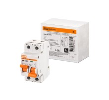 Выключатель автоматический с механической блокировкой (байпас) ВА47-29Б 1Р+1Р 40А 4,5кА х-ка C  SQ0206-0404  TDM