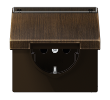 Штепсельная розетка SCHUKO 16A 250V~ с крышкой, защитой от детей ME1520NAKLAT Jung