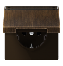 Штепсельная розетка SCHUKO 16A 250V~ с крышкой, защитой от детей ME1520NAKLAT Jung