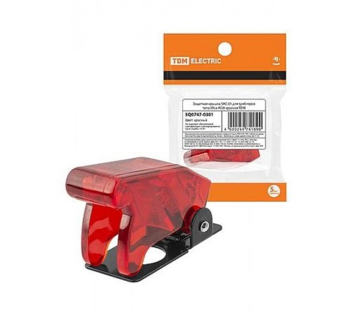 Защитная крышка для тумблеров SAC-01 типа KN и ASW красная   SQ0747-0301  TDM