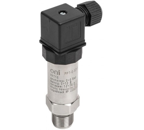 Преобр. давл. PPT10 0,5% 0-6Бар 0-10В M20 DIN43650  PPT-G-ST-006-0-10-3-2  ONI