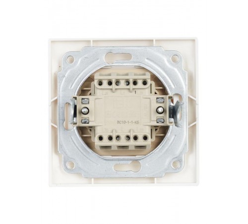 КВАРТА Белый Выключатель 1-клавишный с индикацией 10А ВС10-1-1-КБ  EVK11-K01-10-DM  GENERICA