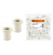 Керамический проходной изолятор для провода белый (25шт)  SQ2802-0010  TDM