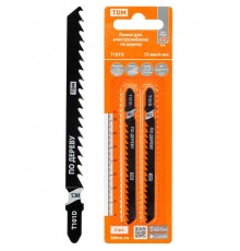 Пилки для электролобзика по дереву, HCS, 75х4 мм, чистый рез, T101D, 2 шт, "Рубин", TDM  SQ1089-0206  TDM