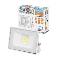 Прожектор СДО-05-020 20 Вт, 1600 лм, 6500 К, 220-240 В, IP65, белый, Народный  SQ0336-0309  TDM