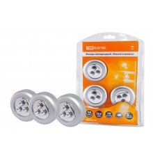 Фонарь подсветка 3хLED 3хAA Наклей и включи  SQ0350-0026  TDM