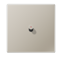 Центральная плата, 1 пост, 1 тумблер, конус с окошком; металлическое исполнение; нержавеющая сталь; серия LS  ES12-0KOK1  Jung