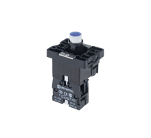 Основание с модулем подсветки, 1NO блок-контакт, синий, 220V AC/DC, пласт. MTB2-EW636  43333  ОВЕН