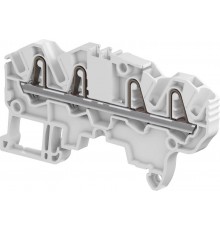 Клемма втычная ZK2,5-4P серая, 2,5 мм?, 4 зажима  1SNK705012R0000  TE