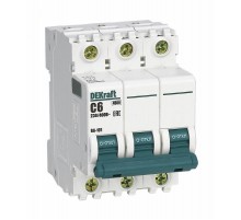 Выключатель автоматический трехполюсный ВА-101 6А C 4,5кА  11076DEK  DEKraft