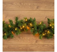 Еловый шлейф искусственный 2,7 м теплое белое свечение 80 LED  307-116  NEON-NIGHT