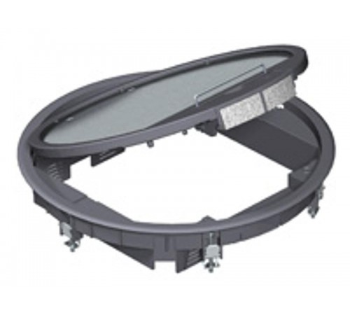 Лючок GESR9 SRU (универсальный) 12xModul45 (для 3xUT4, полиамид, бежевый)  7405520  OBO Bettermann