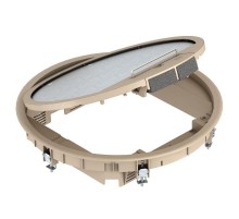 Лючок GESR9 SRU (универсальный) 12xModul45 (для 3xUT4, полиамид, бежевый)  7405520  OBO Bettermann