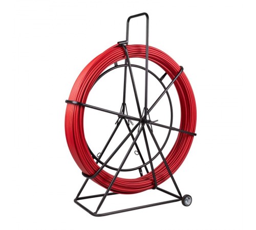 Протяжка кабельная (УЗК в тележке), стеклопруток, d=11,0мм, 200м, красная  47-1200  REXANT