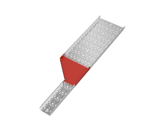 Переходник левый 50х150-400 мм "ПЛЮС" HD  PDplus50-150-400-L HD   КМ-профиль