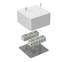 Коробка огнестойкая для кабель-канала 40-0460-FR6.0-12 Е15-Е60 (латунь) 85х85х45 IP42 12p, 6.0 мм.кв. 40-0460-FR6.0-12-Е60  Промрукав