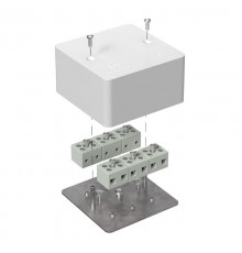 Коробка огнестойкая для кабель-канала 40-0460-FR6.0-12 Е15-Е60 (латунь) 85х85х45 IP42 12p, 6.0 мм.кв. 40-0460-FR6.0-12-Е60  Промрукав