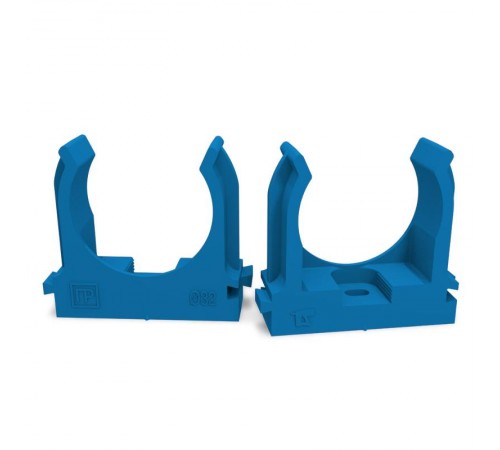 Крепеж-клипса для труб для монтажного пистолета синяя д32 (25шт/500шт уп/кор)  PR13.0146  Промрукав