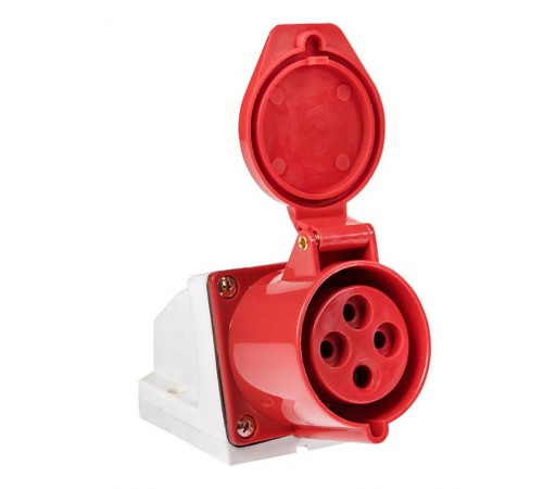 Розетка стационарная наружная 124 3Р+РЕ 32А 380В IP44 EKF PROxima  ps-124-32-380  EKF