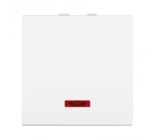 Выключатель с индикатором 45х45 мм (схема 1L) 16 A, 250 B (белый) LK45  850904  Ecoplast