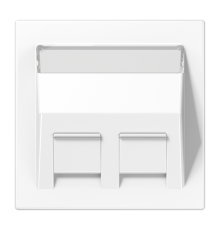 накладка для модульных разъемов LS569-30BFPLWW Jung