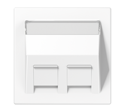 накладка для модульных разъемов LS569-30BFPLWW Jung