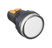 Сигнальный индикатор со встроенным диодом 220В,  белый  M22L-F220WPP  DKC