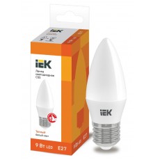 Лампа светодиодная LED 9Вт 230В 3000К E27 свеча  LLE-C35-9-230-30-E27  IEK