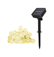 Светильник садовый на солнечной батарее SLR-G05-30Y гирлянда, шарики, желт.  .5033368  ФАZА