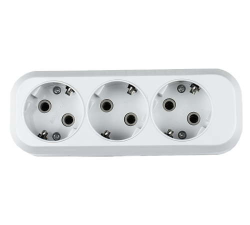 Колодка УЗ-3-GRAND трехместная с заземлением 5130  4690612000480  IN HOME