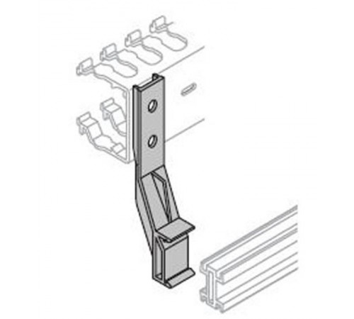 Держатель для перф.каб-канала (4шт), пластик  AD1009  ABB