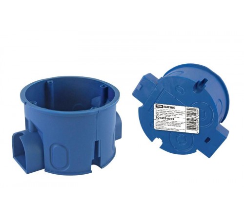 Коробка установочная 68х45 без саморезов, стыковочные узлы, инд. штрихкод  SQ1402-0933  TDM