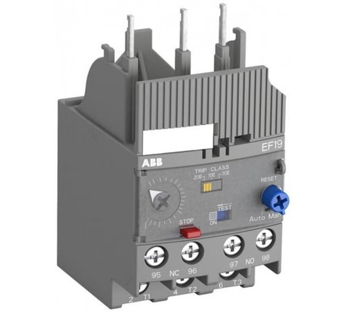 Реле перегрузки электронное EF19-0.32 для контакторов AF09-AF38, класс перегрузки 10, 20, 30  1SAX121001R1101  ABB