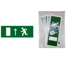 Знак "Направление к эвакуационному выходу прямо" 350х124мм для ССА   SQ0817-0067  TDM